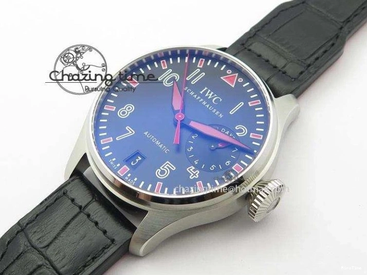 MIROTIME 0501 RelaxedFit Big Pilot Real PR IW500435 “Muhammad Ali” ZF Best Edition On Black Leather Strap A 7295